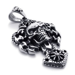 Colgante De Titanio Con Calavera
