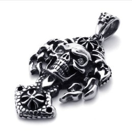Colgante De Titanio Con Calavera
