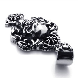 Colgante De Titanio Con Calavera