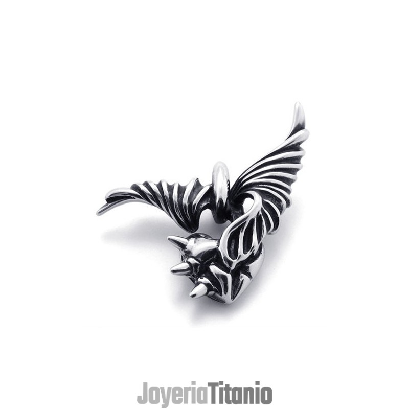 Colgante De Titanio Con Alas De Amante