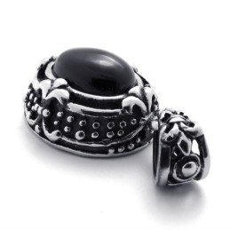 Colgante De Titanio Con Gemas