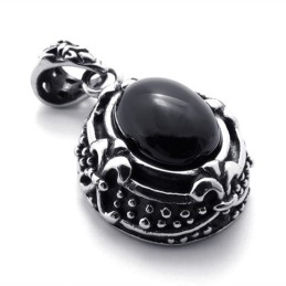 Colgante De Titanio Con Gemas