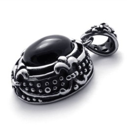 Colgante De Titanio Con Gemas