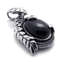 Colgante De Titanio Con Gemas