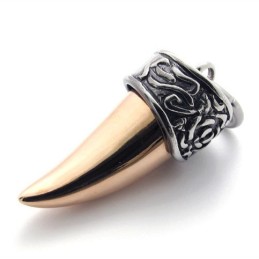 Colgante De Titanio Para Amantes Del Café Y El Oro