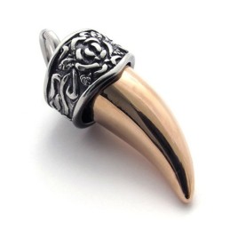 Colgante De Titanio Para Amantes Del Café Y El Oro