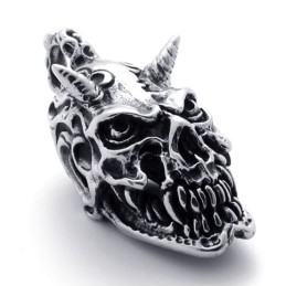 Colgante De Titanio Con Calavera