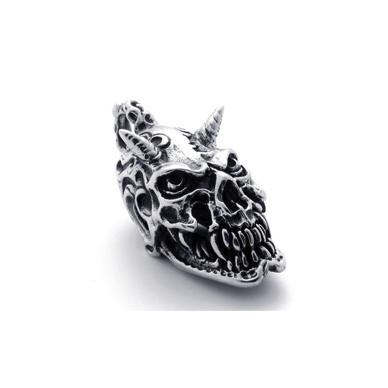 Colgante De Titanio Con Calavera