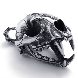 Colgante De Titanio Con Calavera De Dinosaurio