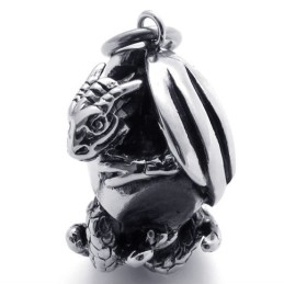 Colgante De Titanio Con Calavera