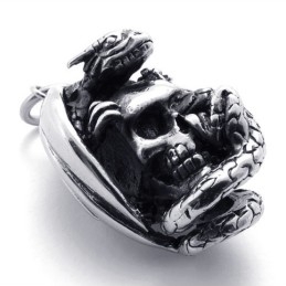 Colgante De Titanio Con Calavera