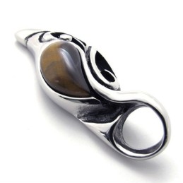 Colgante De Titanio Con Gemas