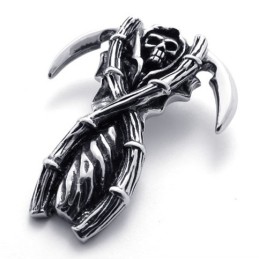 Colgante De Titanio Con Calavera Fantasma