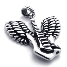 Colgante De Titanio Con Forma De Guitarra Wings