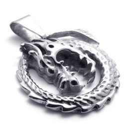 Colgante De Titanio Con Forma De Dragón