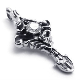 Colgante De Titanio Y Diamante
