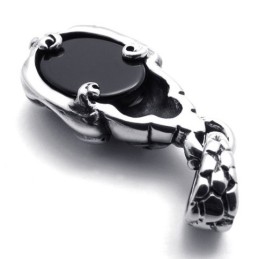 Colgante De Titanio Con Gema De Garra