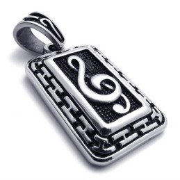 Colgante De Titanio Con Placa De Identificación Para Perro