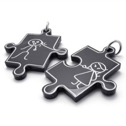 Colgante De Titanio Black Lovers