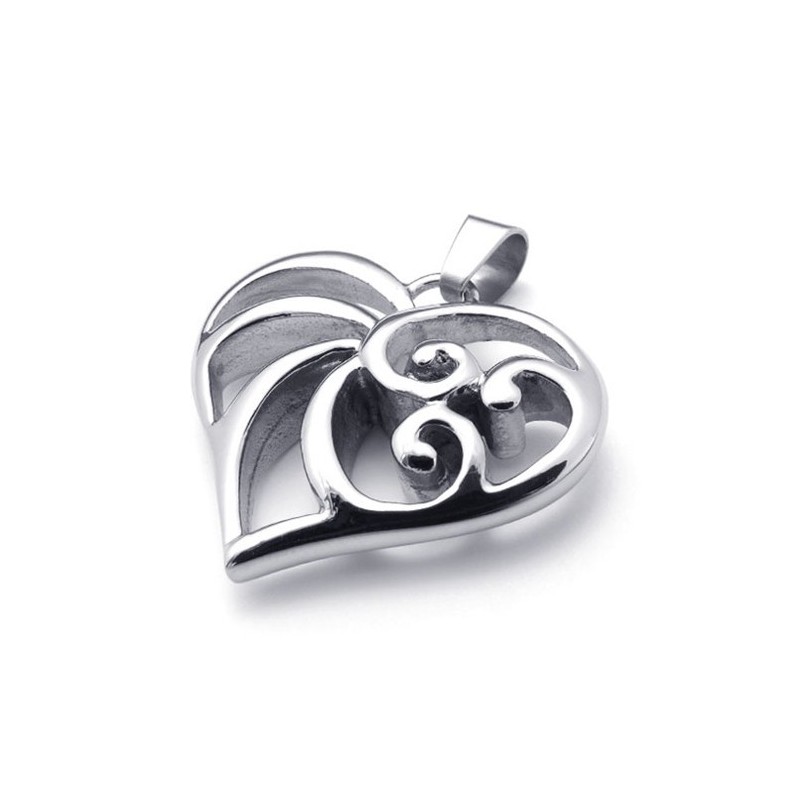 Colgante De Titanio Con Forma De Corazón Colgante De Titanio Con Forma De Corazón