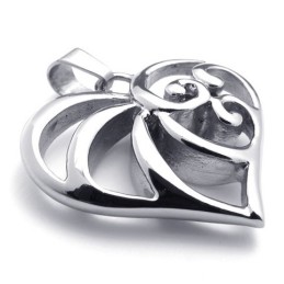Colgante De Titanio Con Forma De Corazón