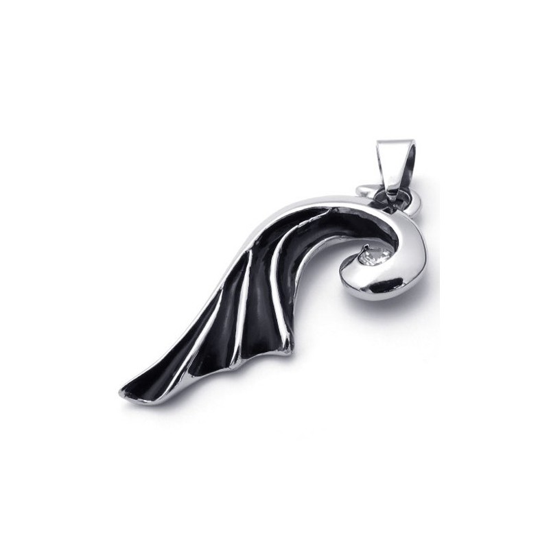 Colgante De Titanio Con Diamantes De Ala Colgante De Titanio Con Diamantes De Ala