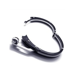 Pulsera De Titanio Puro Con Dije De Plata Negra Para Hombre