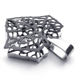 Colgante De Titanio Para Amantes De Las Hojas Negras