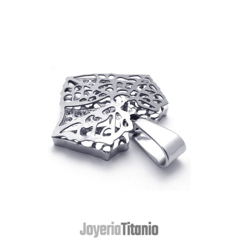 Colgante De Titanio Con Hoja Hueca