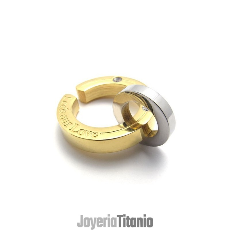 Colgante De Titanio Para Mujer Gold Lovers