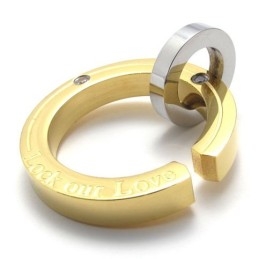 Colgante De Titanio Para Hombre Gold Lovers