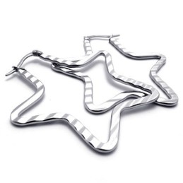 Pendientes De Titanio Con Forma De Estrella