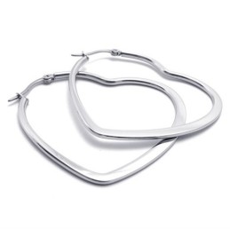 Pendientes De Titanio Con Forma De Corazón