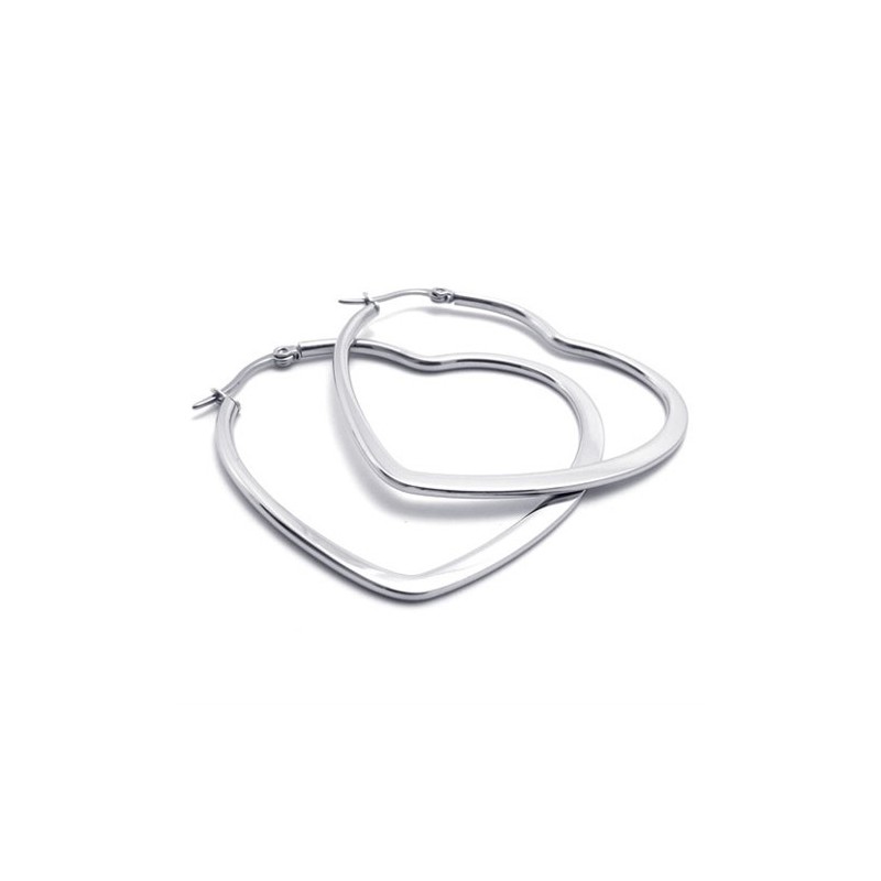 Pendientes De Titanio Con Forma De Corazón Pendientes De Titanio Con Forma De Corazón