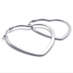 Pendientes De Titanio Con Forma De Corazón