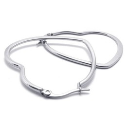Pendientes De Titanio Con Forma De Corazón