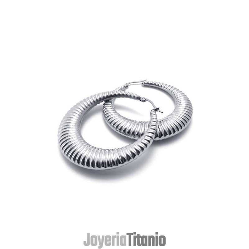 Pendientes De Titanio Con Forma De Anillo