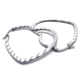 Pendientes De Titanio Con Forma De Corazón