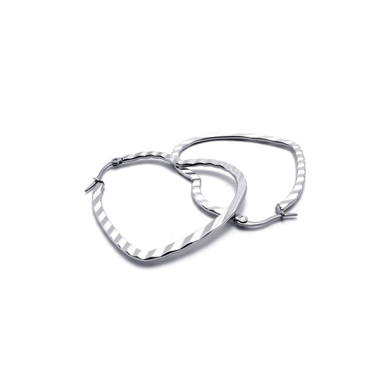 Pendientes De Titanio Con Forma De Corazón Pendientes De Titanio Con Forma De Corazón