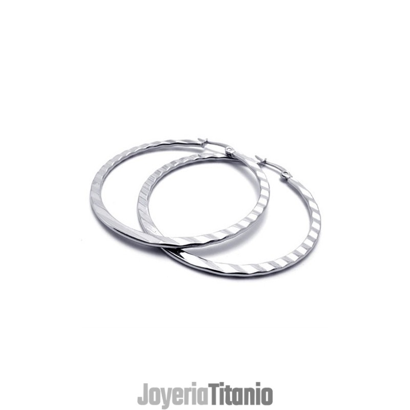 Pendientes De Titanio Con Forma De Anillo Pendientes De Titanio Con Forma De Anillo