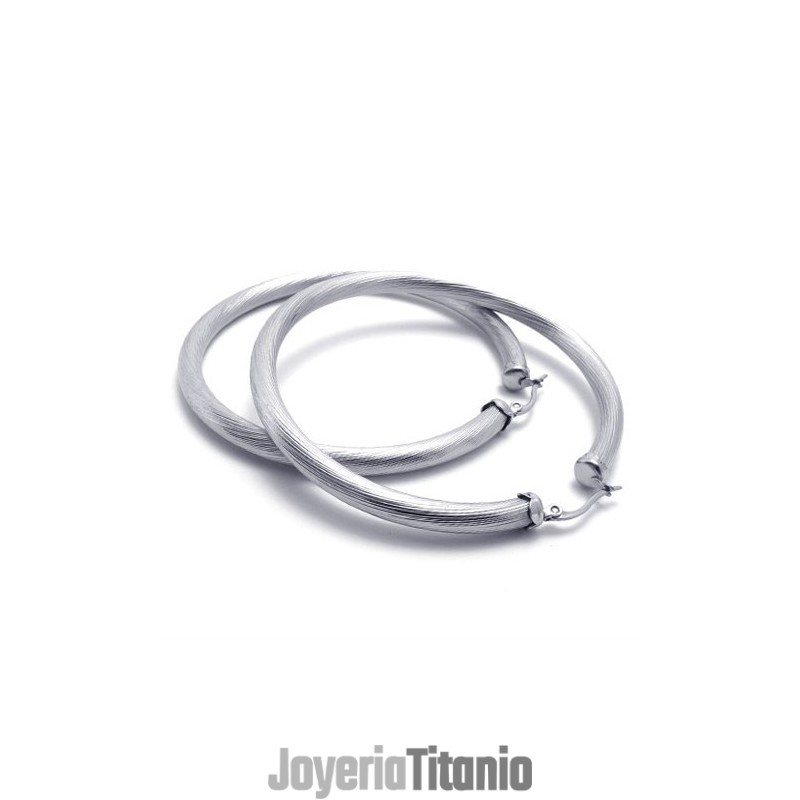 Pendientes De Titanio Con Forma De Anillo Pendientes De Titanio Con Forma De Anillo