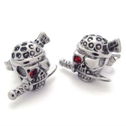 Pendientes De Titanio Con Calavera