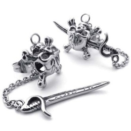 Pendientes De Titanio Con Forma De Espada