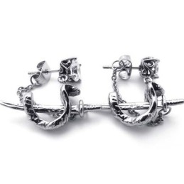 Pendientes De Titanio Con Forma De Espada