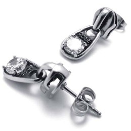 Pendientes De Titanio Y Diamantes