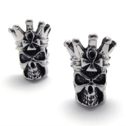 Pendientes De Titanio Con Calavera