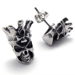 Pendientes De Titanio Con Calavera