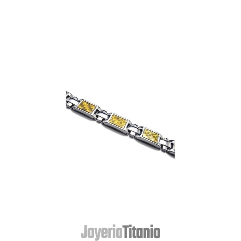 Pulsera Magnética De Titanio Puro Dorado Y Plateado Para Hombre Pulsera Magnética De Titanio Puro Dorado Y Plateado Para Hombre