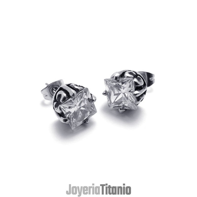 Pendientes De Titanio Y Diamantes Pendientes De Titanio Y Diamantes