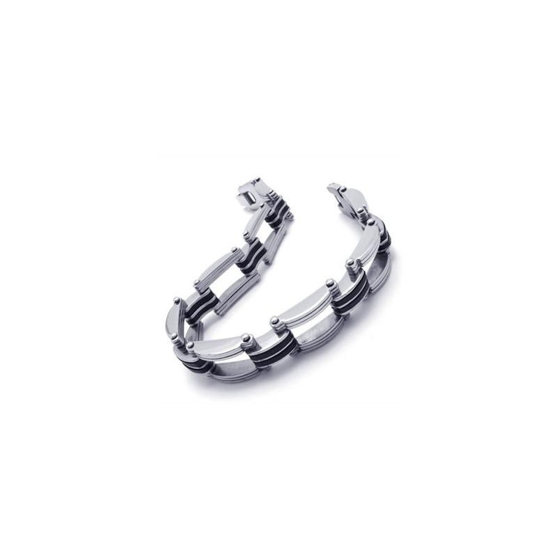 Pulsera De Titanio Puro Y Plata Para Hombre Y Niño